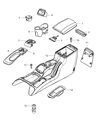 Jeep Liberty Center Console Base Diagram - 1BA081J8AB