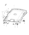 2017 Chrysler 200 Sun Visor Diagram - 5NN93DX9AH