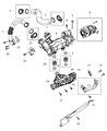 Jeep EGR Tube Diagram - 68150073AA