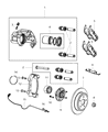 Jeep Wheel Hub Diagram - 68306998AB