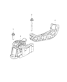 Jeep Renegade Engine Mount Bracket Diagram - 68278029AA