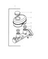 Dodge Durango Brake Master Cylinder Diagram - V1103049AA