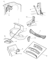 Chrysler Sebring Trunk Lid Lift Support Diagram - 4878430AD