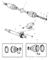 Dodge Neon CV Boot Diagram - 5014913AA