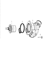 2017 Dodge Viper Thermostat Housing Diagram - 5045558AA