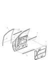 Ram Dakota Weather Strip Diagram - 55359401AG