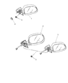 2002 Dodge Durango Car Mirror Diagram - 55077251AA