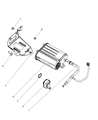 2007 Jeep Liberty Vapor Canister Diagram - 4891793AA