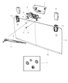 Jeep Wrangler Wiper Arm Diagram - 68002490AB
