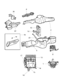 Dodge Caravan Heater Core Diagram - 5166533AA