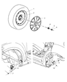 Jeep TPMS Sensor Diagram - 68001696AB