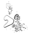 2002 Dodge Stratus Power Steering Pump Diagram - MR512729