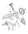 Dodge Viper Crankshaft Seal Diagram - 5037053AB