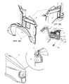 Dodge Ram Van Fender Diagram - 55346553AD