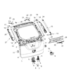 Chrysler Trunk Lid Latch Diagram - 68305566AB