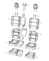 Jeep Gladiator Armrest Diagram - 6KJ96TX7AC