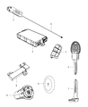 Dodge Ignition Lock Assembly Diagram - 1KW59DX9AC