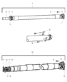 Ram Driveshaft Yokes Diagram - 5014043AA