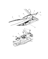 Jeep Commander Wiper Pivot Diagram - 68040579AA
