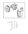 Ram Power Steering Pump Diagram - 68225509AB