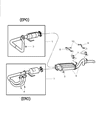 2000 Jeep Wrangler Catalytic Converter Diagram - E0015841