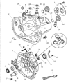 Chrysler PT Cruiser Automatic Transmission Output Shaft Seal Diagram - 4762418AB