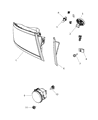 Ram Fog Light Diagram - 5182023AA