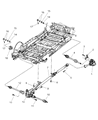 Chrysler Voyager Axle Shaft Diagram - 4641855AA