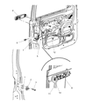 Jeep Commander Door Handle Diagram - 5HW79AJCAH