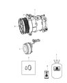 Chrysler Sebring A/C Compressor Diagram - R5111541AC