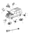 Jeep Air Bag Sensor Diagram - 4896065AB