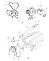 2005 Chrysler PT Cruiser Water Pump Gasket Diagram - 4621564