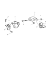 1998 Jeep Grand Cherokee Engine Mount Bracket Diagram - 52058503AB
