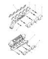 1999 Dodge Ram 2500 Exhaust Manifold Diagram - 53031401