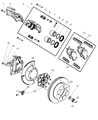2003 Dodge Ram 3500 Brake Caliper Diagram - R5093269AA