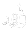 2017 Dodge Durango Seat Cover Diagram - 6NT93JRRAA