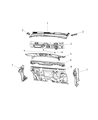 Jeep Compass Dash Panels Diagram - 68357401AB