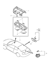 Chrysler Sebring Dome Light Diagram - MR641651