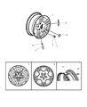 Chrysler Spare Wheel Diagram - 4766335AA