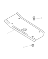1999 Jeep Cherokee Exhaust Heat Shield Diagram - 55235811AB