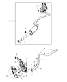 Dodge Journey Muffler Diagram - 5147254AC