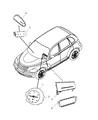 2010 Chrysler PT Cruiser Air Bag Diagram - 52029311AD