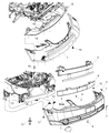 Chrysler Bumper Diagram - 68004586AE