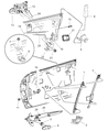Dodge Neon Window Regulator Diagram - 4882285