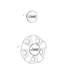 2020 Jeep Cherokee Wheel Cover Diagram - 1WG49S4AAB