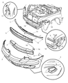 Chrysler PT Cruiser License Plate Diagram - 5288793AB