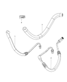 2009 Jeep Wrangler Power Steering Hose Diagram - 52060274AF