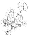 2007 Chrysler PT Cruiser Seat Cover Diagram - 1CX131K2AA