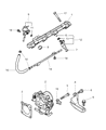 Dodge Aries Fuel Injector Seal Diagram - MD604688