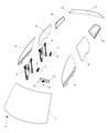 Dodge Journey Windshield Diagram - 68041380AB